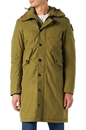 Blauer Męski wodoodporny/długi trench teleskopy Parka, 717 siano zielone, XXL