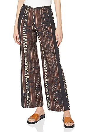 Mexx Spodnie damskie, Brązowy (Zulu paski 318295), 36