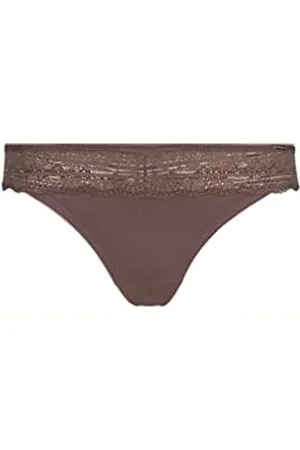 HUBER Damski biustonosz o dopasowanym kroju Micro Lace, peppercorn, standardowy