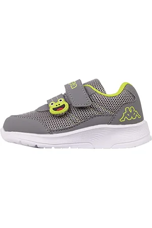 Kappa Deutschland Unisex Baby STYLECODE: 280024M Jak M Sneaker, Grey/Lime, 21 EU, , 21 EU