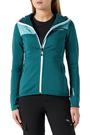 ORTOVOX Damska bluza z kapturem Polar Plus, Pacific Green, M, , M
