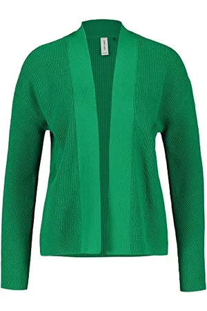 Gerry Weber Edition Damska kurtka 830001-44020, z dzianiny, zielony , 46