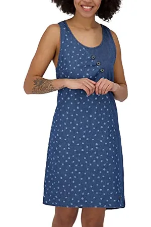 alife kickin Alife and Kickin damska CameronAK DNM B Top Dress sukienka damska sukienka dżinsowa sukienka na czas wolny sukienka letnia XS-XXL, , L, , L