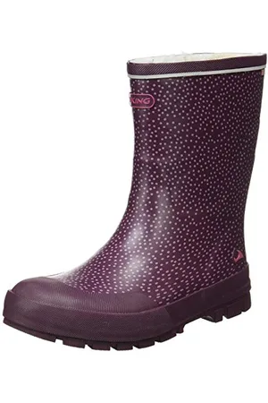 Viking Unisex dziecięce kalosze Jolly Thermo Print, fioletowy - - 33 EU