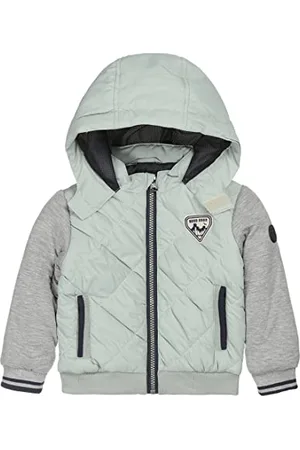 Koko Baby Boys Summer Coat Light Green Grey with Hood Jacket, , 62