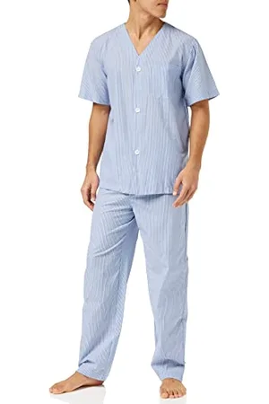 Fruit Of The Loom Męska piżama Broadcloth zestaw z krótkimi rękawami i długimi spodniami, , L