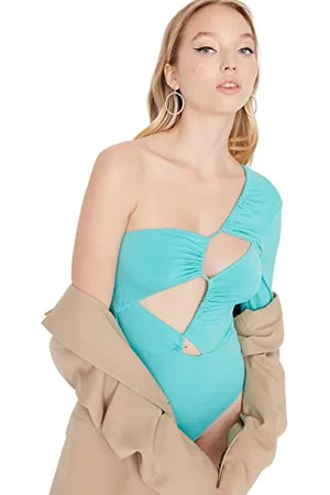 Trendyol Damskie body z dzianiny średniej długości, , 36