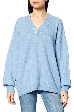 NA-KD Damski sweter z dekoltem w serek, , 3XL