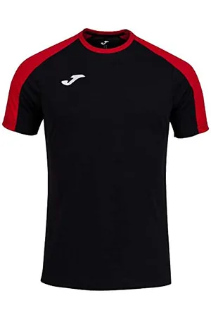 Joma Męski T-shirt z krótkim rękawem, Eco Championship T-Shirt, czarny/czerwony, XXXXXXS