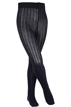 Falke Uniseks - dzieci Rajstopy Classic Rib K Ti Bawełna grube jednokolorowe 1 Para, , 98-104