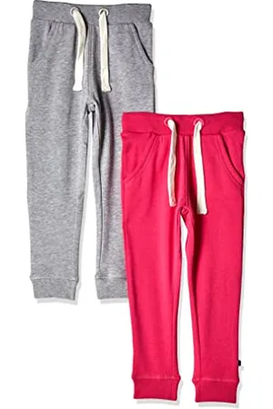 Magic Dziewczęce spodnie dresowe, 2 sztuki, rozm. 80, wielokolorowe (Grey/DarkPink 577)