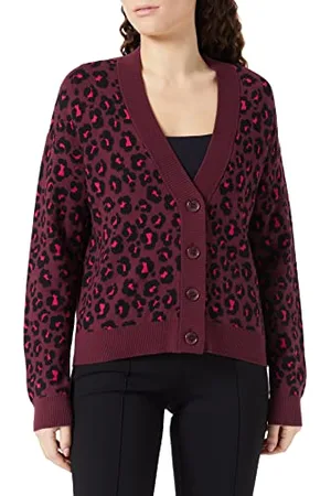 Gerry Weber Edition Damska kurtka 730315-44713 z dzianiny, czerwona/pomarańczowa/fioletowa/różowa, 38