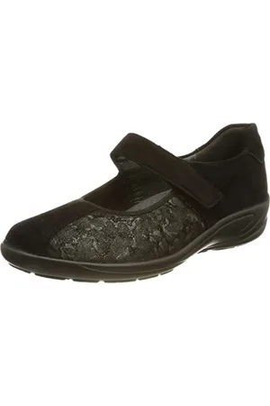 Semler Damskie buty Birgit Mary Jane, czarne, rozmiar 37 UE