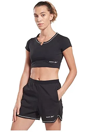 Reebok Damska koszulka Identity Crop, niebieska, XL, , S