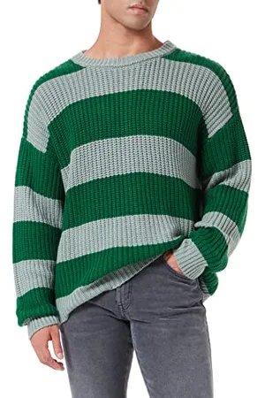 True Religion Męski sweter w paski, , standardowy