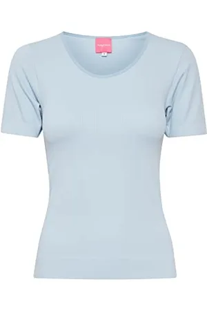 TheJoggConcept Damski t-shirt l/s, 144115/Cashmere Blue, L/XL