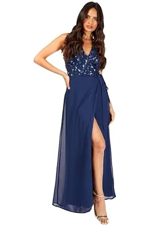 Little Mistress Damska sukienka maxi Jordan Embellished Wrap, , 34