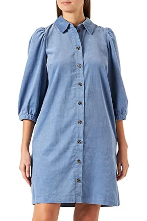 Kaffe Damska sukienka tunec Button Up Puff Sleeves Casual damska, , 38