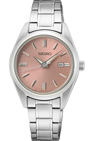 Seiko Damski analogowy zegarek kwarcowy z bransoletką ze stali nierdzewnej SUR529P1, , bransoletka