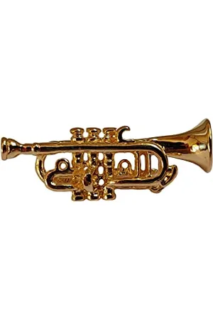 GEWA Unisex-Brosche Anstecknadel Trompete, goldfarbig - 980036