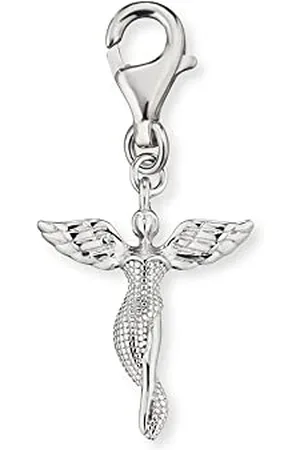 Engelsrufer Damen Charm Anhänger Schutzengel Symbol Silber aus Sterling Silber - Karabinerverschluss - nickelfrei