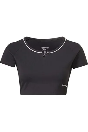 Reebok Damska koszulka Identity Crop, niebieska, 2XL, , L