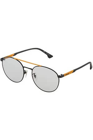 Police Unisex Spl71755q46g okulary przeciwsłoneczne, matowe czarne i matowe pomarańczowe, 55, , 55