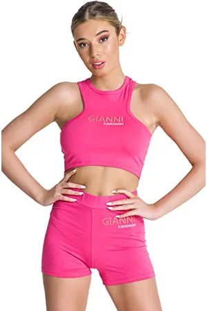 Gianni Kavanagh Damska koszulka różowa Gianni Crop Top, , S