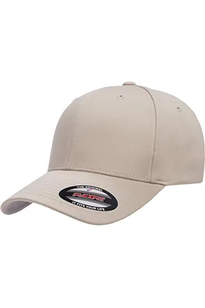 Flexfit Męska sportowa czapka z daszkiem, baseballowa, szara (Stone), S/M