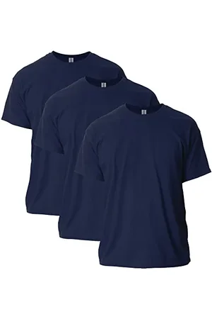 Gildan Męski T-shirt Ultra Cotton Style G2000 Multipack T-shirt, granatowy (3-pak), rozmiar 3 X