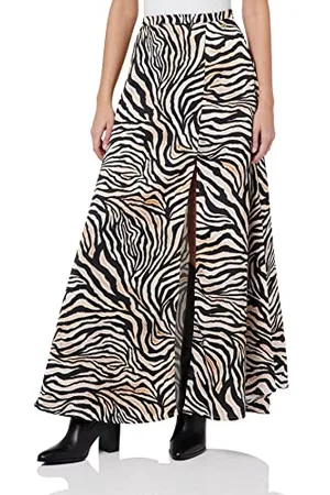 KENDALL + KYLIE KENDALL & KYLIE Damska spódnica K&k W STN Maxi Kkw3715005, nadruk Zebra Print, M