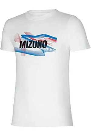 Mizuno Męska koszulka z grafiką treningowa, biała, M