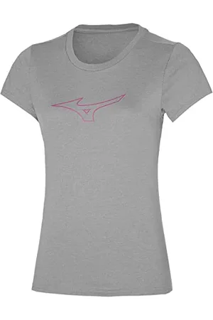 Mizuno Damska koszulka z logo RB, szara, XS