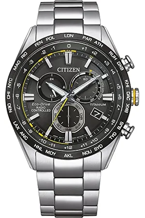 Citizen Męski zegarek chronograf Eco-Drive z tytanową bransoletką, , Einheitsgröße, zegarek sportowy