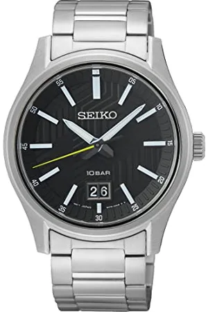 Seiko Męski analogowy zegarek kwarcowy z bransoletką ze stali nierdzewnej SUR535P1, , bransoletka
