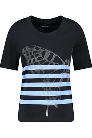 Gerry Weber Edition Damska koszulka 870038-44026, niebieskie prążki, 34, , 34
