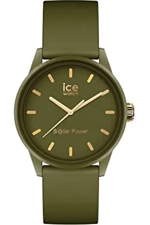 Ice-Watch ICE solar power Khaki Green Ladies Watch with Silicone Strap - 020655 (Small)