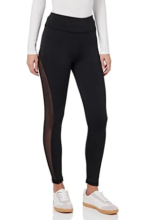 KENDALL + KYLIE KENDALL & KYLIE K&k W Siatkowa Side High Rise Legginsy Kkw3711711, Czarne, L Kobiety