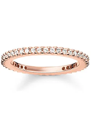 Thomas Sabo Pierścionek damski srebrny pozłacany cyrkonia biała rozm. 52 (16,6) - TR1980-416-14-52