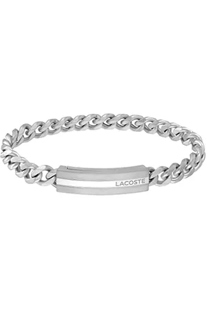 Lacoste Męska bransoletka łańcuszkowa z kolekcji ADVENTURER - 2040091, Jeden rozmiar, Stal nierdzewna, Bez kamieni szlachetnych