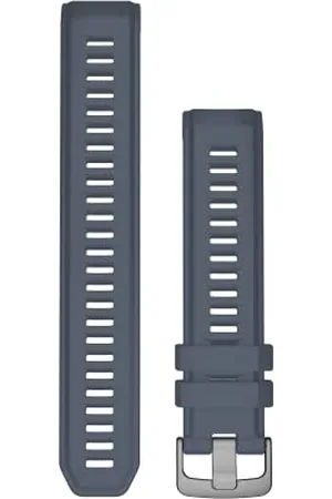 Garmin Unisex – bransoletka dla dorosłych, 22 mm, silikonowa, części ze stali nierdzewnej, łupkowo-szara, 22 mm