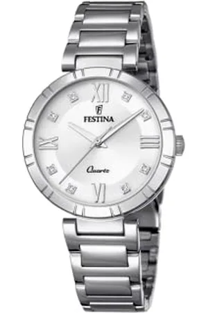 Festina Damski analogowy zegarek kwarcowy z bransoletką ze stali nierdzewnej F16936/A, bransoletka