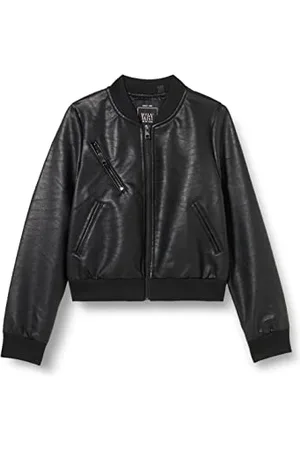 IKKS JUNIOR Bombers Simili Cuir Noir Xu41014.02 kulki z silikonu, czarne, 10 lat