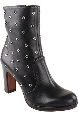 Chie Mihara Damskie buty Coin NEG Mid Calf Boot, Negro, 40 EU