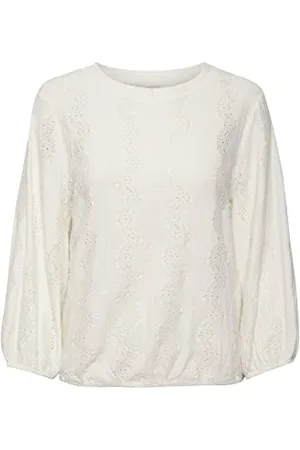 Kaffe Damska koszulka 3/4 Sleeve Luźny krój KAtio Koszulka, , S