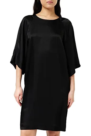 Armani Exchange Damski okrągły dekolt, Above Knee Dress, , Extra Large, czarny, XL