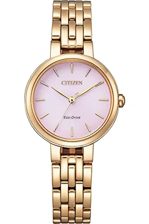 Citizen Damski analogowy zegarek Eco-Drive z bransoletką ze stali nierdzewnej, , One Size, bransoletka