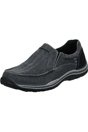 Skechers Męskie mokasyny wsuwane Expected Avillo o luźnym kroju, Czarny, 6.5
