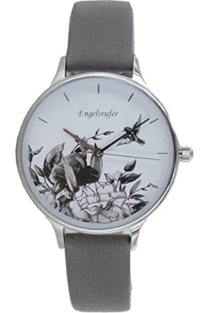 Engelsrufer Zegarek kwarcowy z paskiem z prawdziwej skóry ERWA-FLOWER1-NGY1-MS, pasek