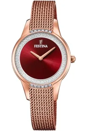 Festina Damski analogowy zegarek kwarcowy z bransoletką ze stali szlachetnej F20496/1